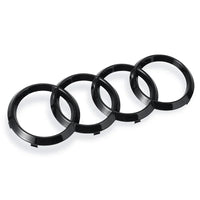 Logo Audi 4 Anneaux Noir ABS A5 Q3 Q8 TT