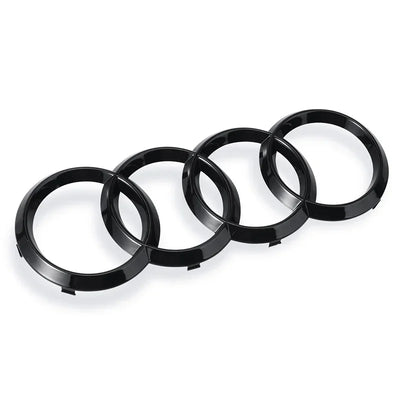 Logo Audi 4 Anneaux Noir ABS A5 Q3 Q8 TT