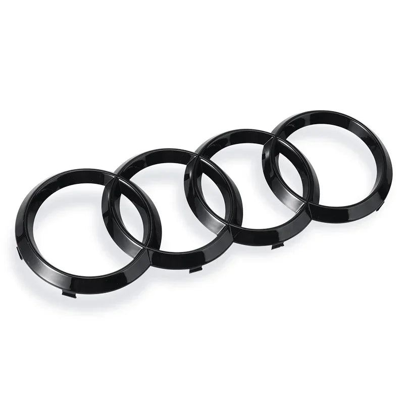 Logo Audi 4 Anneaux Noir ABS A5 Q3 Q8 TT