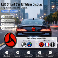 Logo Emblème LED Dynamique pour Coffre BMW 74 ou 82 mm, Écran Rond Animé
