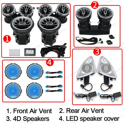 Aérateurs Turbine LED Ambiance Mercedes Classe E W213