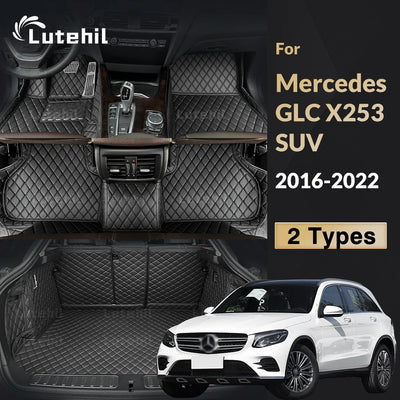 Tapis de Sol et Coffre Mercedes GLC X253 2016-2022 Cuir