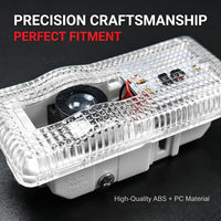 Projecteur Porte Citroën, Lot de 2, Plug and Play, Lentille Verre HD, C3 C4 C5 C6 Picasso Cactus DS3
