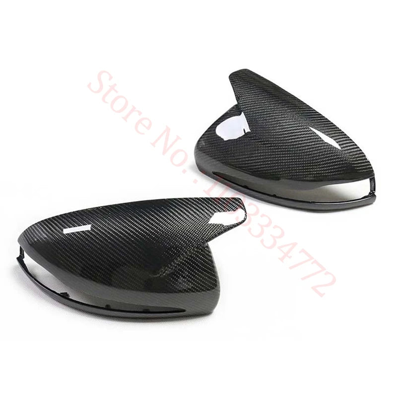 Coque de Rétroviseur Mercedes Classe C W205, E W213, S W222, GLC X253, GLA, GLB, EQA, EQB, EQC en Carbone Véritable, 8 Styles