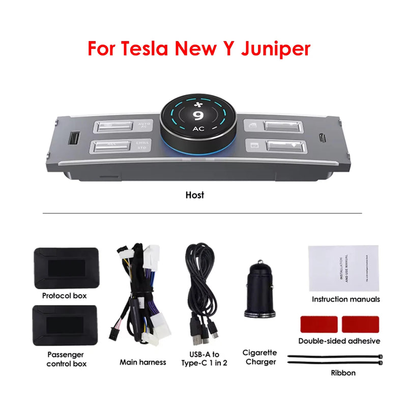 Bouton de Console Centrale LCD Tesla Model 3 Highland Y Juniper — détail du support