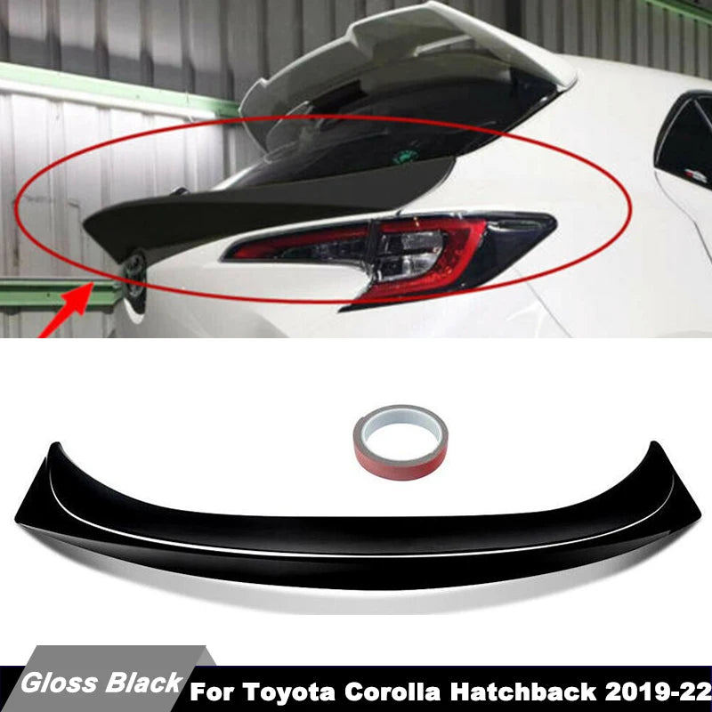 Becquet Toyota Corolla E210 Hatchback 5 Portes 2018-2022 de Coffre Central Noir