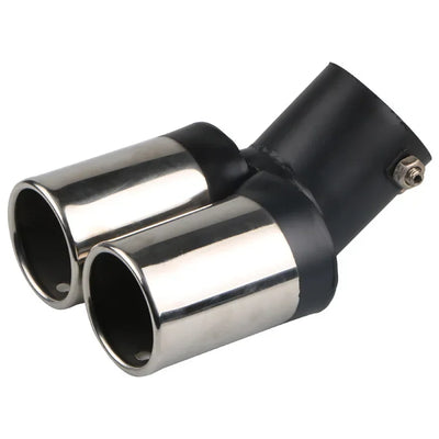 Embout d'Échappement Double Sortie Universel Inox