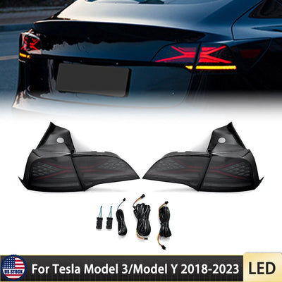 Feux Arrière LED Tesla Model 3 Model Y RGB Animation 2018-2023