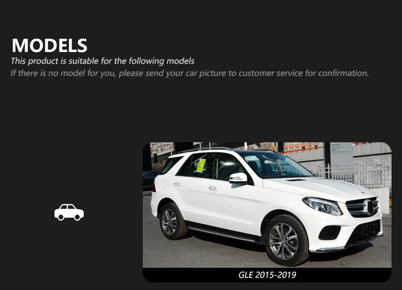 Phares LED Mercedes GLE W166 2015-2019 Paire Avant Signature Lumineuse