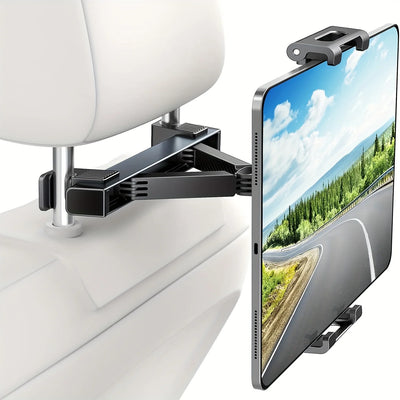 Support Téléphone Tablette Siège Arrière Bras Articulé Noir