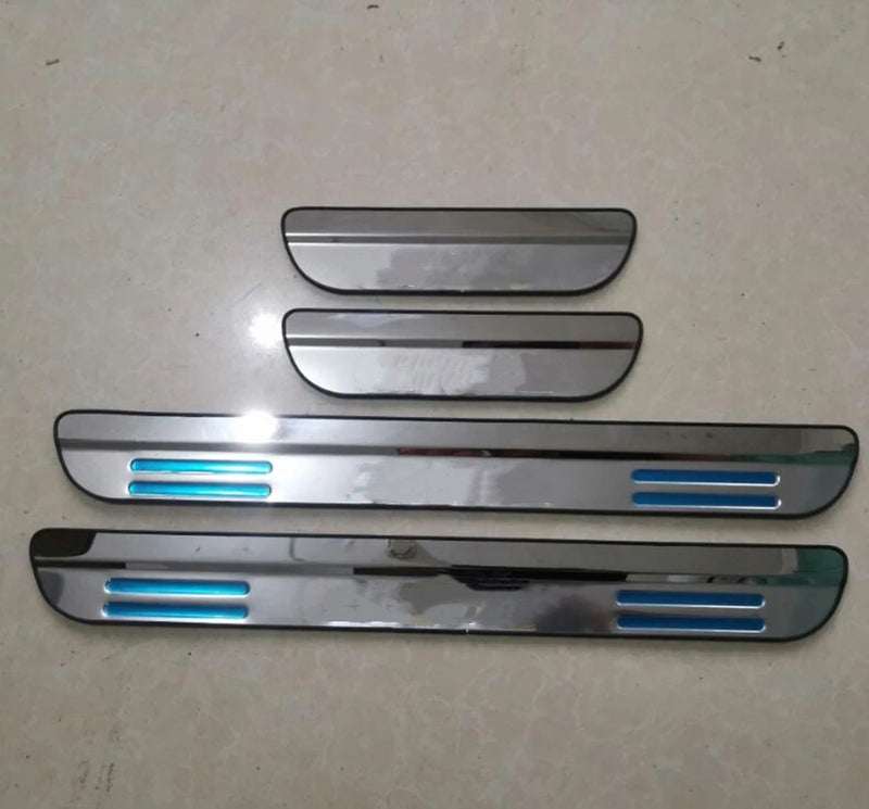 Seuils de Porte Inox Honda Civic 2016-2019 Plaques de Bienvenue Anti-Rayures Lot de 4