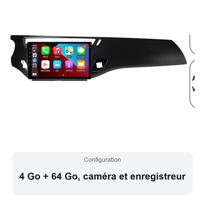 Autoradio CarPlay Citroën C3 DS3 2010-2016 Écran Tactile