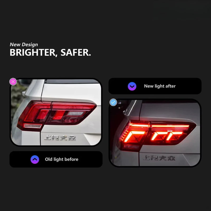 Feux Arrière LED Dynamiques Volkswagen Tiguan II MK2 2016-2022 Paire
