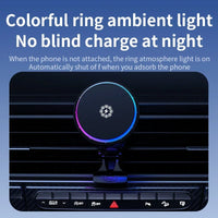 Support Téléphone Magnétique Chargeur Induction 15W Ventilé