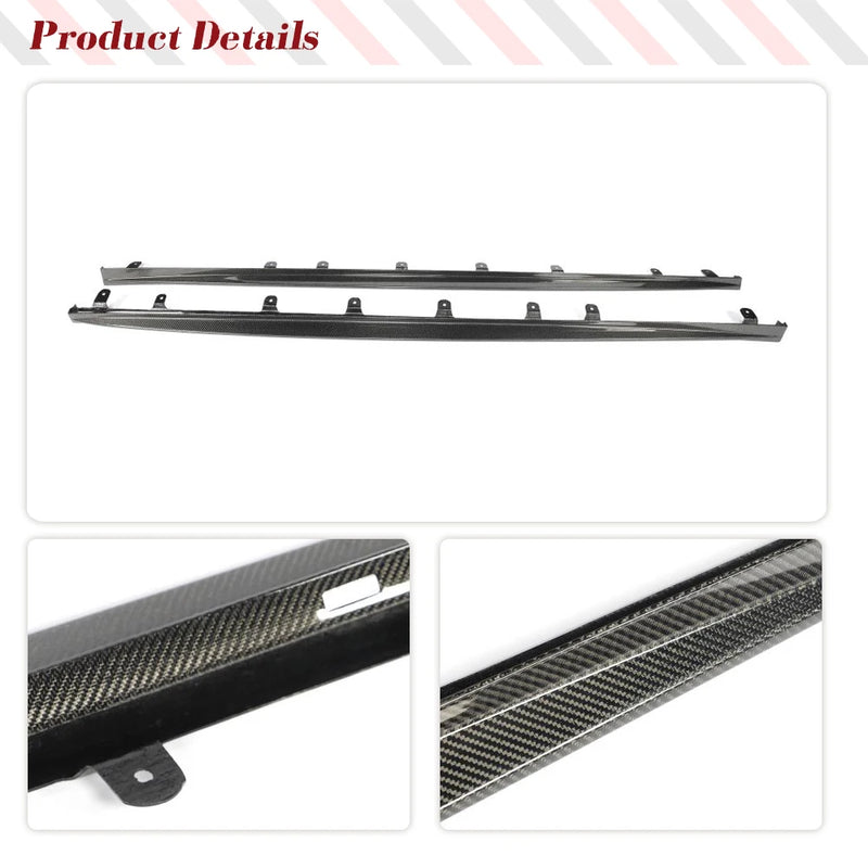 Jupes Latérales Carbone BMW Série 3 G20 LCI M Sport 2023-2025, Bas de Caisse 2 Pièces