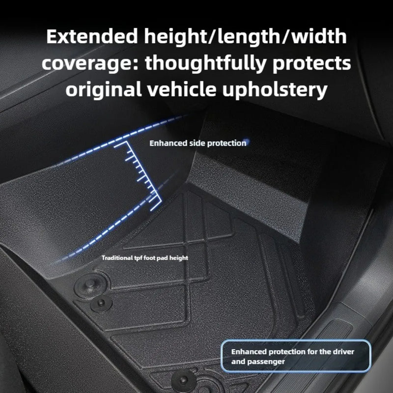Tapis de Sol Volvo XC40 2020-2025 XC60 2015-2017 2018-2025 TPE 3 Pièces Étanches Antidérapants
