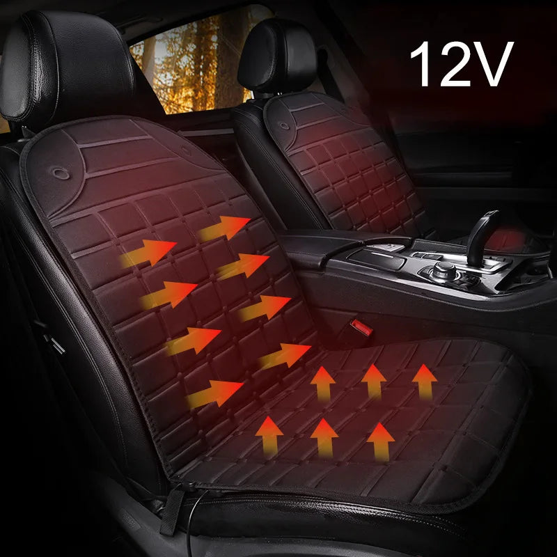 Coussin Chauffant Voiture 12V Allume-Cigare Tissu Floqué 2 Positions