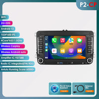 Autoradio Android Volkswagen Golf Polo Passat — vue de face
