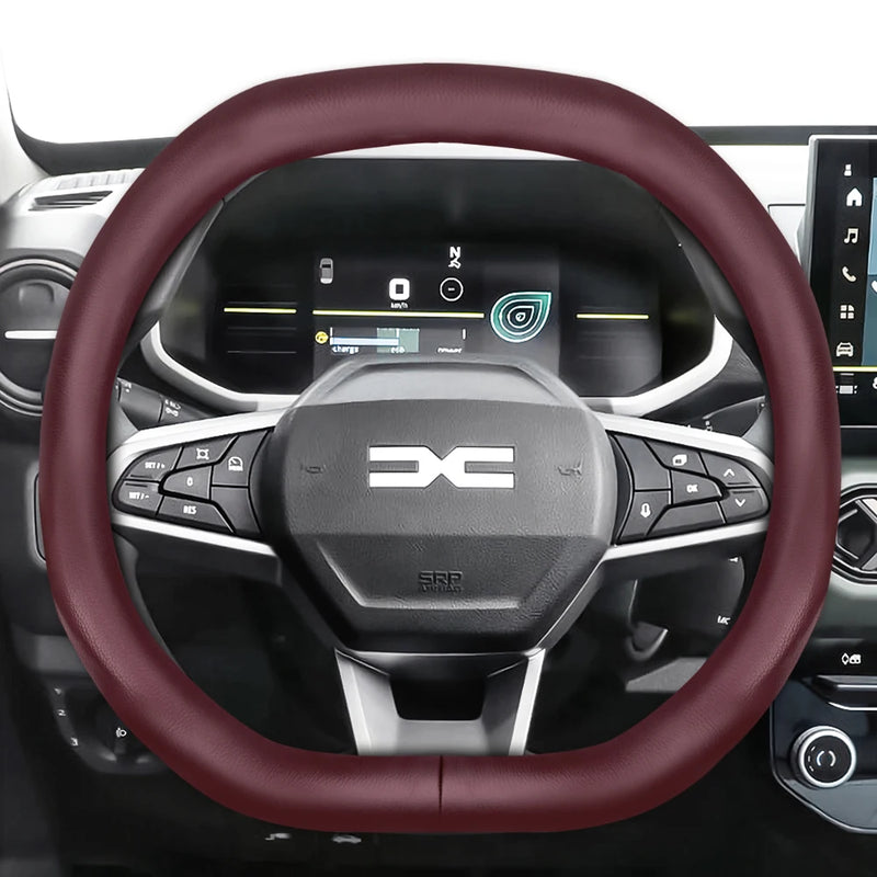Housse de Volant en Cuir Respirant Ultra-Mince Dacia Sandero Stepway Duster Jogger Bigster Spring Logan