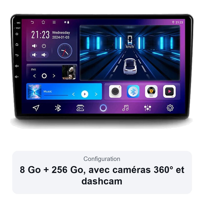 Autoradio CarPlay Citroën C4 Grand Picasso 2006-2013 Android Écran Tactile