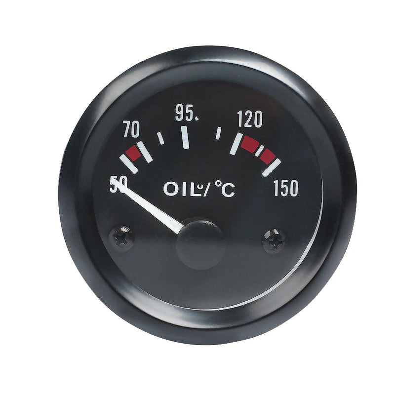 Jauge 52 mm 12V Température d'Eau d'Huile Pression Volts Ampèremètre