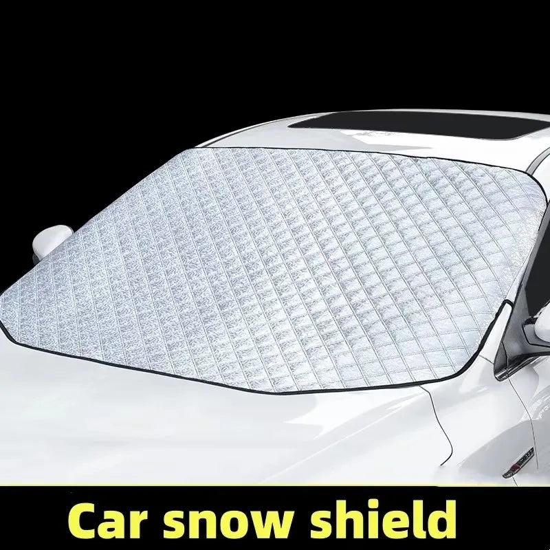 Housse Pare-Brise Voiture Hiver Rabats de Portières Multicouche
