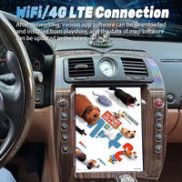Autoradio Android 14 Écran Vertical 12,1 Pouces Maserati Quattroporte 2004-2012 CarPlay GPS