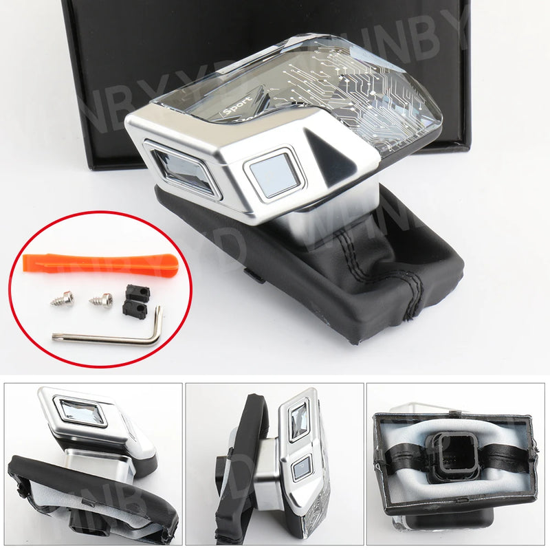 Pommeau de Vitesse Cristal LED Audi A4 A5 A6 Q5 — vue arrière