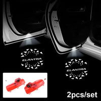Projecteur Porte Hyundai Elantra 2008-2015, Lumière de Bienvenue LED, Lot de 2, 7 Motifs