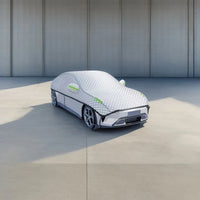 Demi-Housse de Protection Voiture Matelassée Toutes Saisons Bandes Réfléchissantes