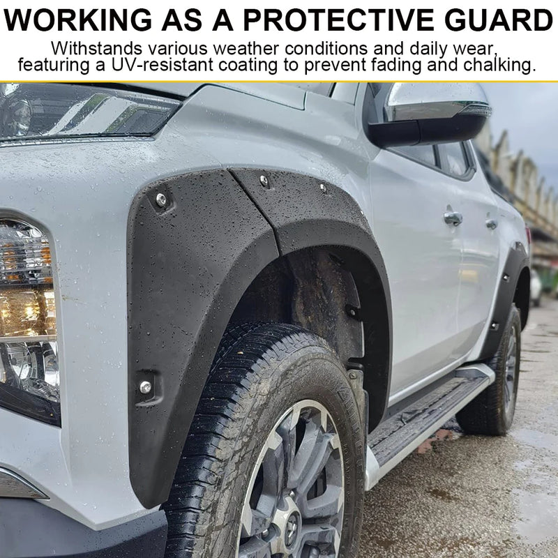 Élargisseurs d'Ailes Mitsubishi L200 Triton 2019-2023 Double Cabine Kit 4 Pièces
