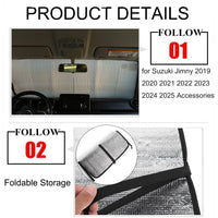 Pare-Soleil Isolant Pare-Brise Suzuki Jimny JB64 JB74 2019-2025