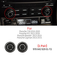 Bouton de Commande Multimédia Porsche 718 911 Boxster Cayman — vue de trois quarts