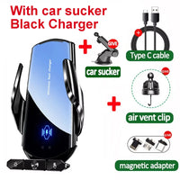 Universal Automatic Suction Cup Wireless Charging Phone Holder