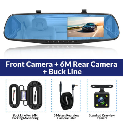 Dashcam Acceo Double Caméra 4,3 Pouces IPS