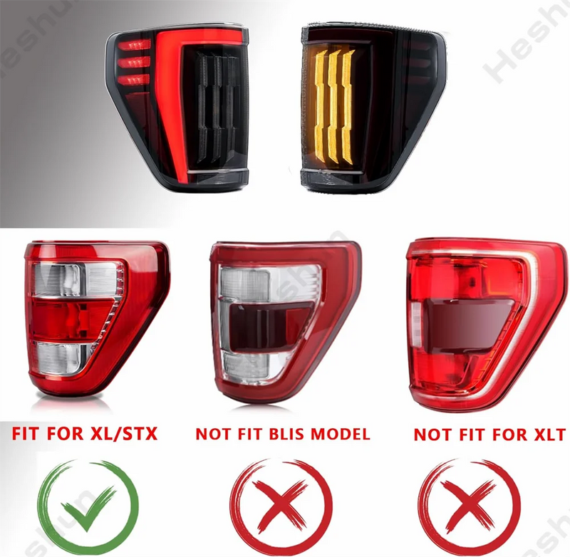Feux Arrière LED Ford F150 Pick-Up 2021-2023 Paire
