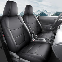 Housses de Siège Cuir Toyota RAV4 2020-2023 Sur Mesure 5 ou 9 Pièces Orange Vert Gris Noir