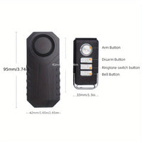YNF 113 dB Waterproof Car Alarm with Remote Control