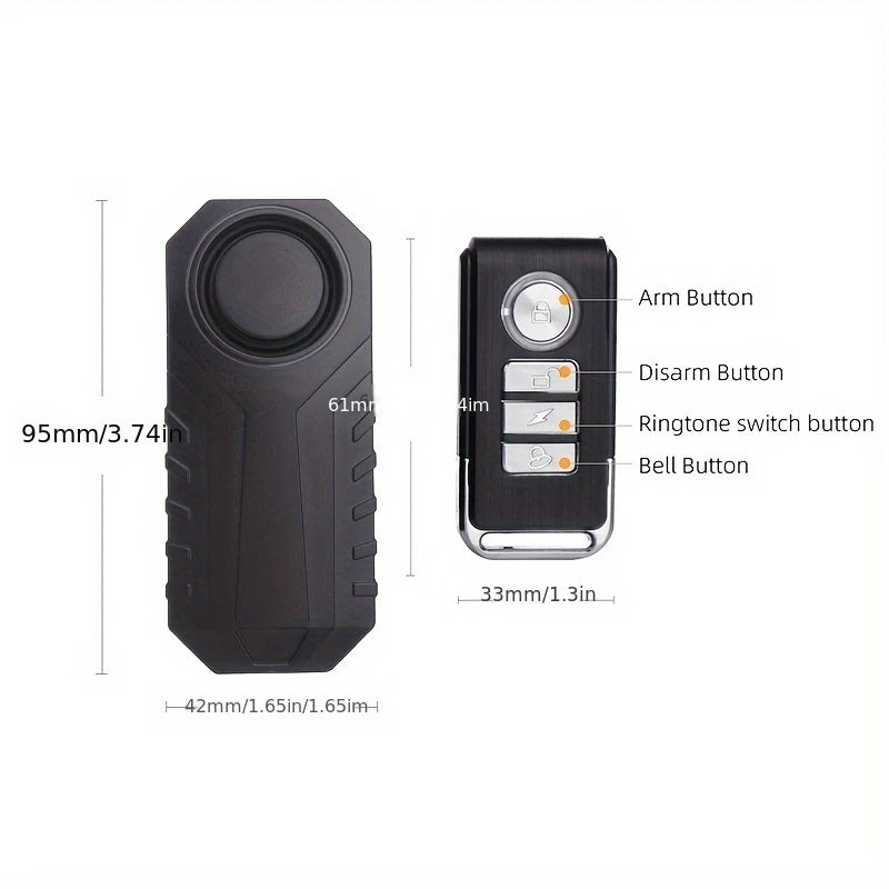 YNF 113 dB Waterproof Car Alarm with Remote Control