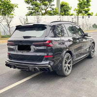 Kit Carrosserie Carbone Style LD BMW X5 G05 LCI M Sport 2022+ : Lèvre de Pare-Chocs et Diffuseur Arrière