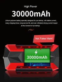 Booster de Batterie Voiture 12V Portable avec Lampe LED et Ports USB