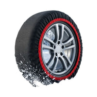 Chaussettes à Neige Textile Rouges Voiture SUV Vente à l'Unité