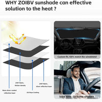 Foldable Windshield Sunshade Subaru Outback 2000-2024