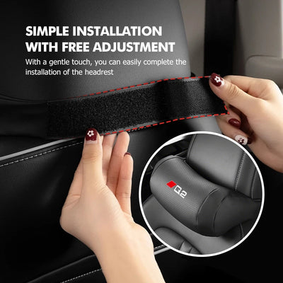 Coussin de Nuque Cuir Appuie-Tête Voiture Audi Q5 Q7