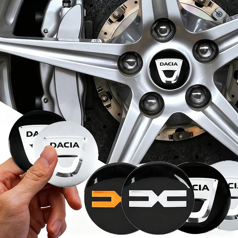 Cache-Moyeux Dacia 60 mm 56 mm Sandero Duster Jogger Lot de 4
