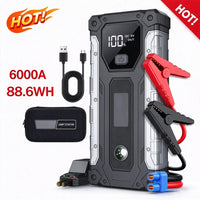 Booster de Batterie Voiture 6000A 12V Moteurs Essence