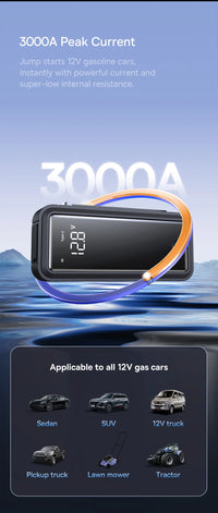 Booster de Batterie Voiture Baseus Supercondensateur 3000A