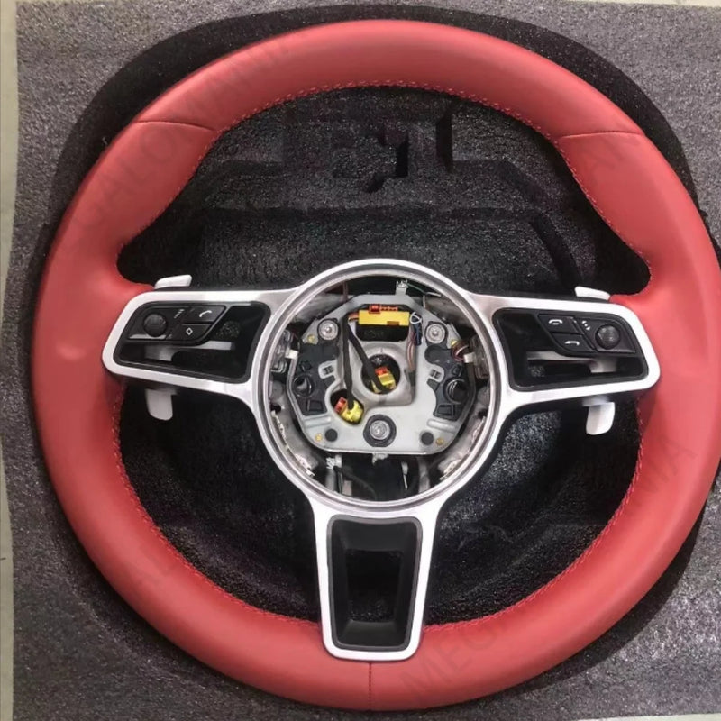 Lederlenkrad für Porsche 911 GT3 Carrera Turbo 718 Macan Cayenne Panamera 970 971 991 95B 958 982 981 9YA 997 987
