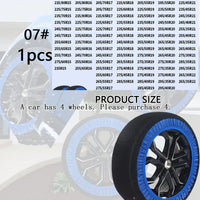 Chaussette à Neige Textile Bleue à l'Unité pour Voiture et SUV