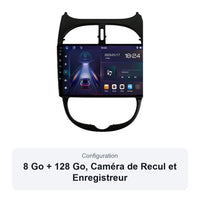 Autoradio CarPlay Peugeot 206 et 206 CC 1998-2012 Écran 9 Pouces